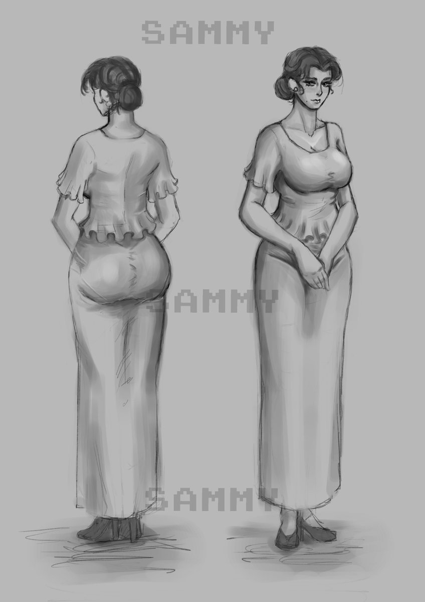 santhet8's tweet photo. First time art post , very exciting. 
Character concept for an upcoming story project... 👁️✨
Meet the Landlady Mrs.Pearl.
#conceptart #characterdesign #digitalart #wip https://t.co/2iKCzzlqN8