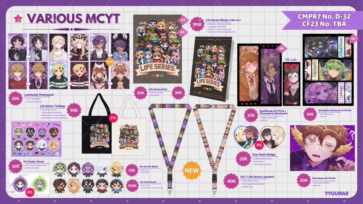 yyuuraii's tweet photo. [❤️&amp;🔄appreciated!] HIII this is my 1st PO for #Cocoma5 #Comipara7 #CF23 ^-^

📅: 9-23 August
📌: Both Days+Mail Order
📚: Original Merch, Deltarune, Hundred Line, MCYT (UU, Life Series, Lifesteal, ParkCiv, State SMP, UnSMP etc), C0mmission)

🔗: https://t.co/FJmfvzptjG https://t.co/4L2TvySN9I