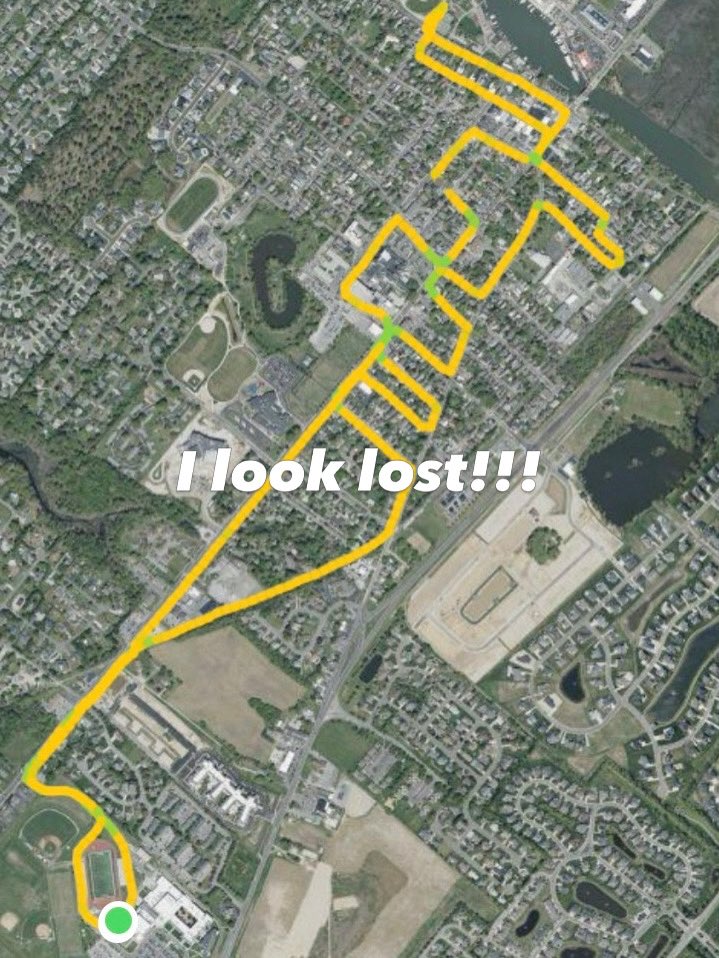 jdegregory3's tweet photo. Was told my runs were getting boring!!! So I did this yesterday,..😝😝😝. 
5.29 miles https://t.co/q9UXlFBu0E