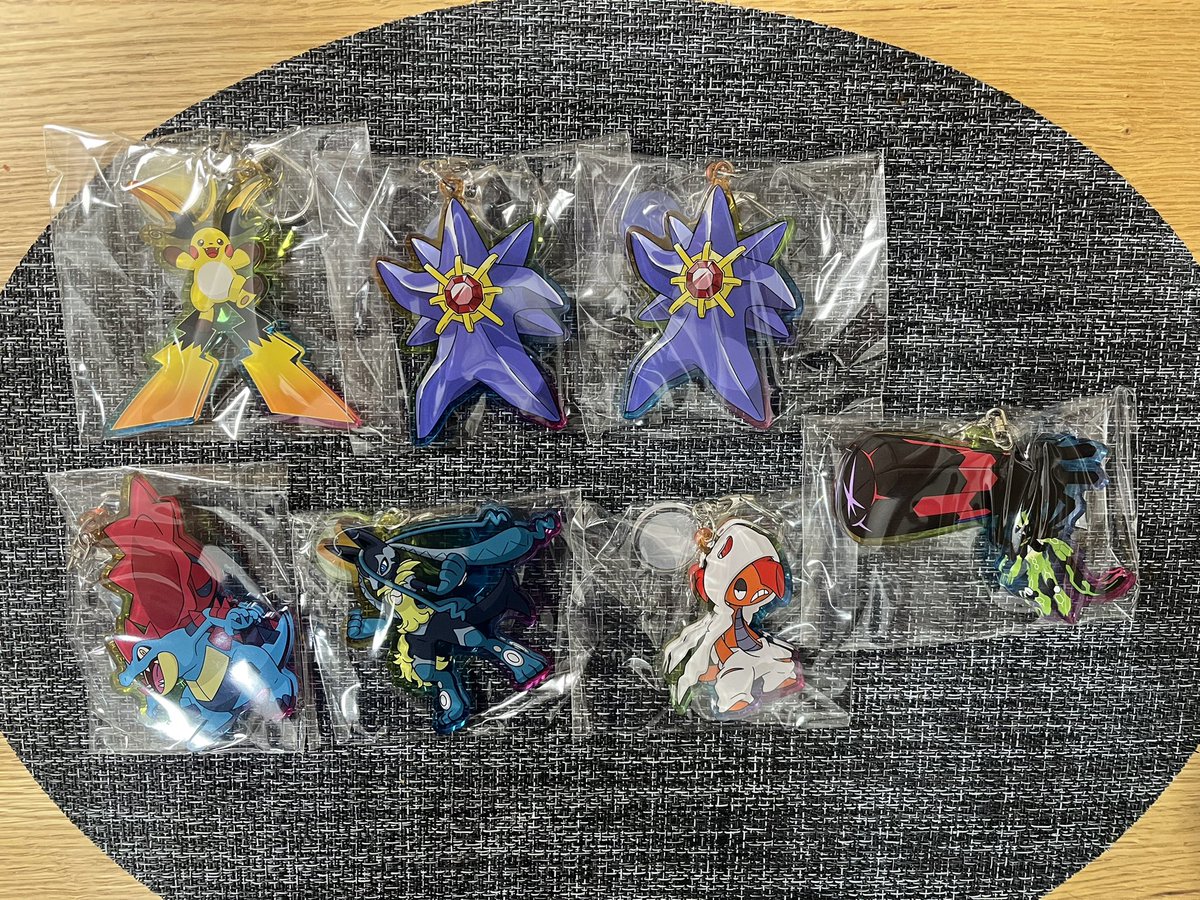 mayuric410's tweet photo. 《交換》ポケモン ポケセン アクリルキーホルダー アクキー メガシンカ メガストーン

譲) ライチュウX、スターミー、オーダイル、ルカリオZ、ズルズキン、ジガルデ

求) ゼラオラ、アブソルZ

郵送交換です。
検索からでもお願い致します https://t.co/5wS99VLXV0