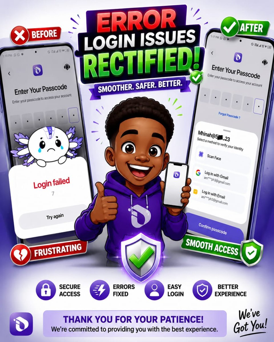 LegitupdatesItl's tweet photo. 🚫NO MORE INTERLINK LOGIN ERROR.
Frustrated with login Error 7 message?
Worry no more.
•Ignore Login with Gmail
•Choose Scan faces
•Scan your face an get login Fast
Best of luck.
#InterLink #ITL #ITLG #InterLinkLabs #Blockchain #Web3 #DePIN #Crypto #HumanNodes #BTC https://t.co/kFQIMmmyyu