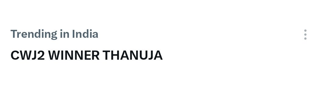 vicky22756's tweet photo. Trending 🔥🥵

CWJ2 WINNER THANUJA https://t.co/uFuO27eX0s