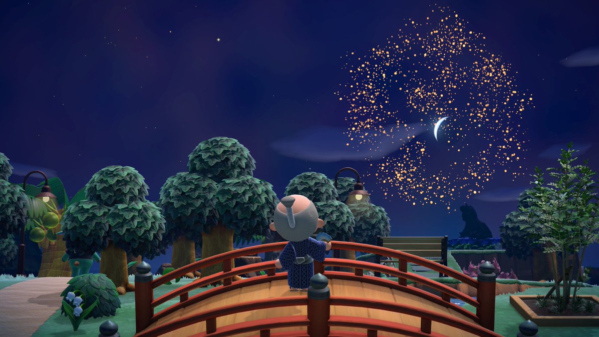 ARMONGCF's tweet photo. 花火大会2026:P🎇✨
#あつ森 #ACNH https://t.co/fKH35eMJsw