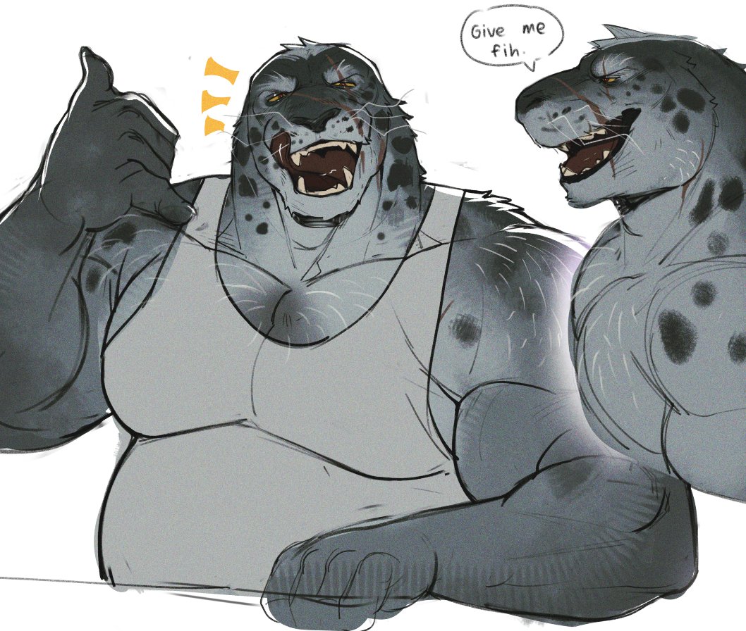 O_reowoof's tweet photo. Leopard seal with eternal fish breath 😔 https://t.co/fQ4lYCnZMK