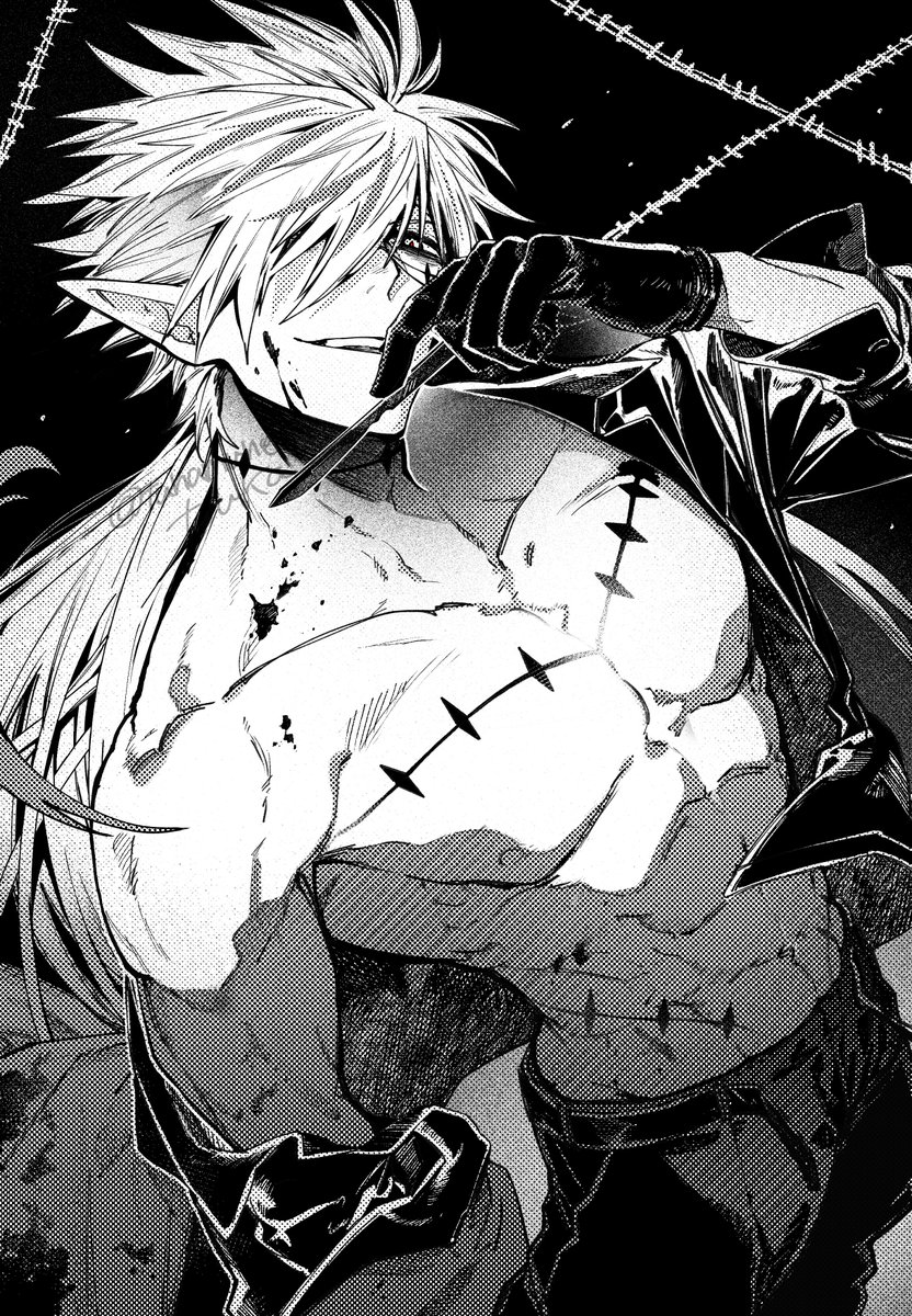 tunamune_touka's tweet photo. リクエスト
ジャック　大胸筋（修正版） https://t.co/go9rRLPP63