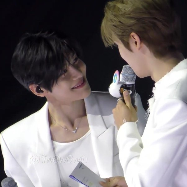 sionlovebot's tweet photo. sion maknae mode activated when the hyung is around 😆 https://t.co/Jf96im0y7t