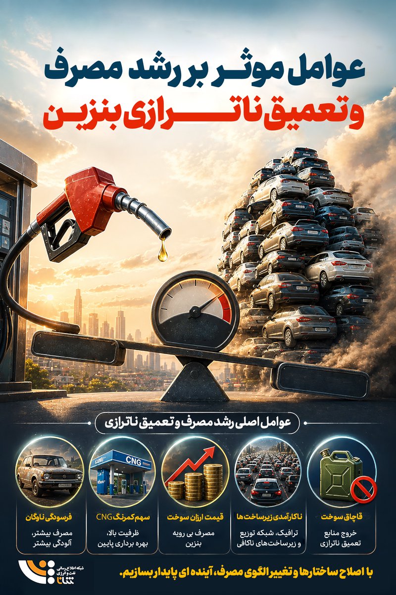 shananewsroom's tweet photo. عوامل مؤثر بر رشد مصرف و تعمیق ناترازی بنزین https://t.co/hmRya2JBS0