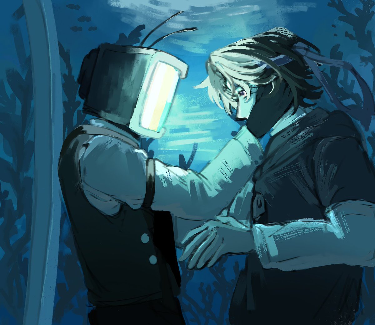 Gami_336's tweet photo. #tsftl #thesearchfortheleviathan
#wifiesfanart 

Too lazy to finish https://t.co/p5793xd3oO