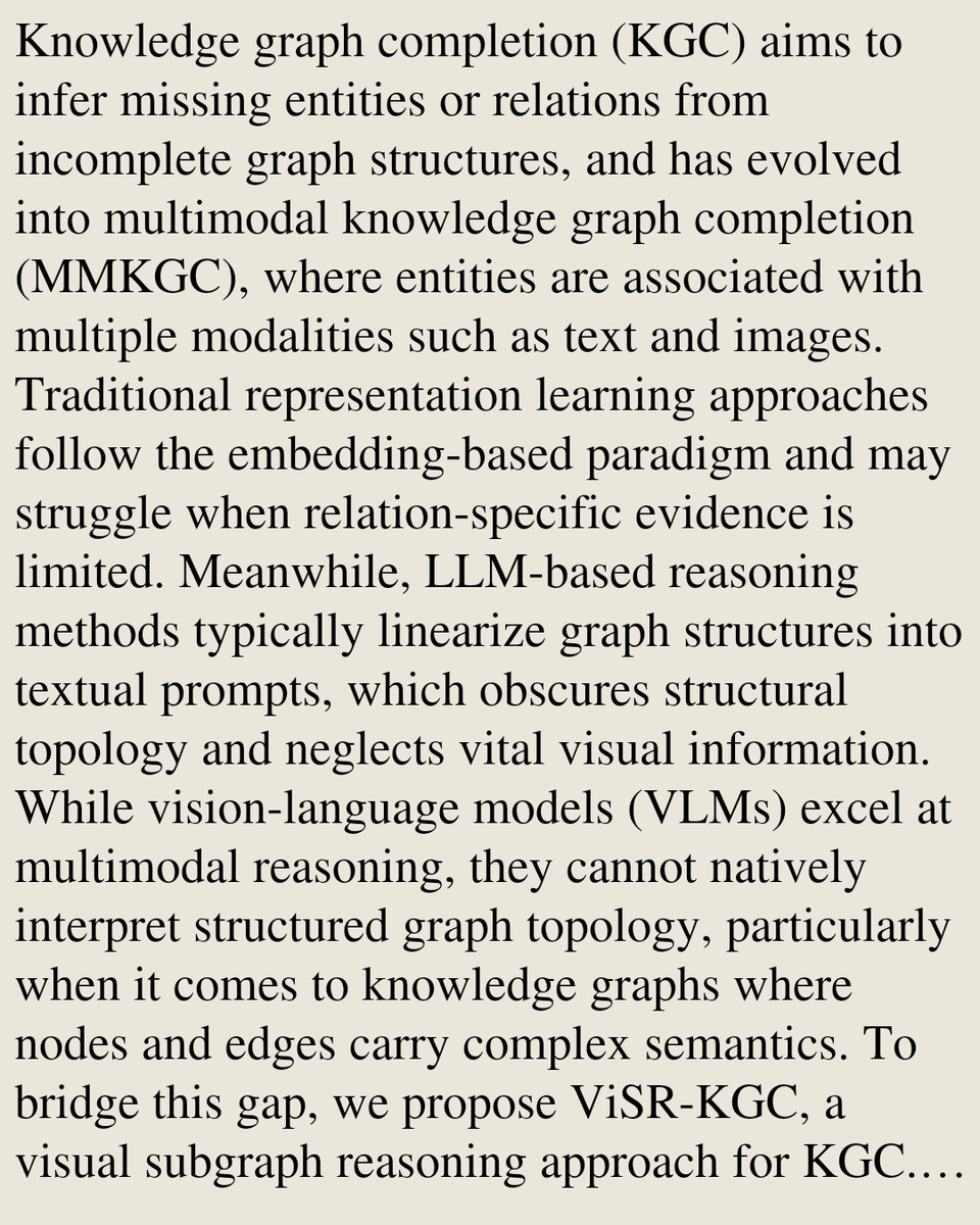 ViSR-KGC: Visual Subgraph Reasoning with Vision-Language Models