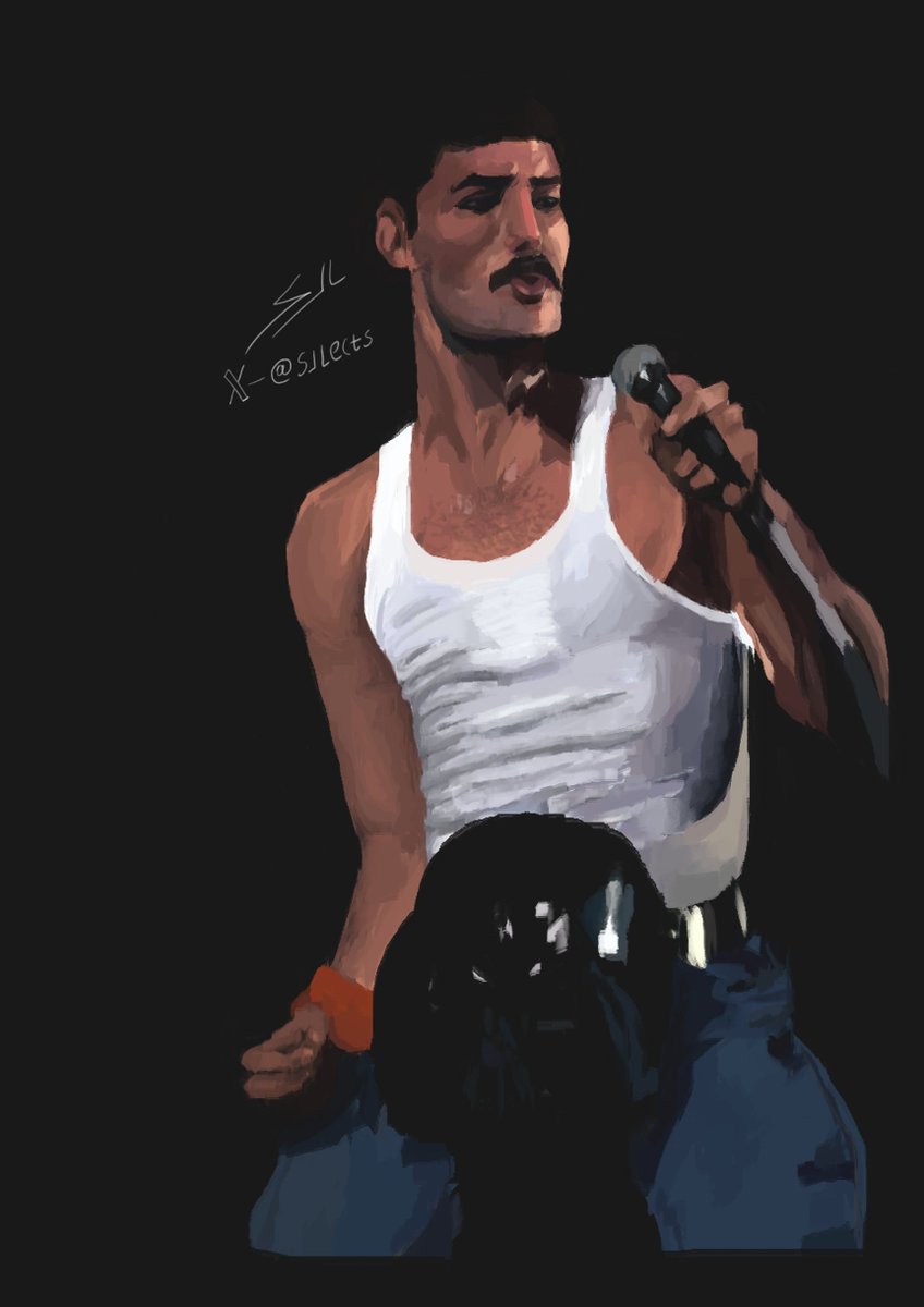 SJlects's tweet photo. WHO? Freddie mercury!  
#FreddieMercury #ART #QUEEN
@QueenWillRock https://t.co/8nTIFK53BS