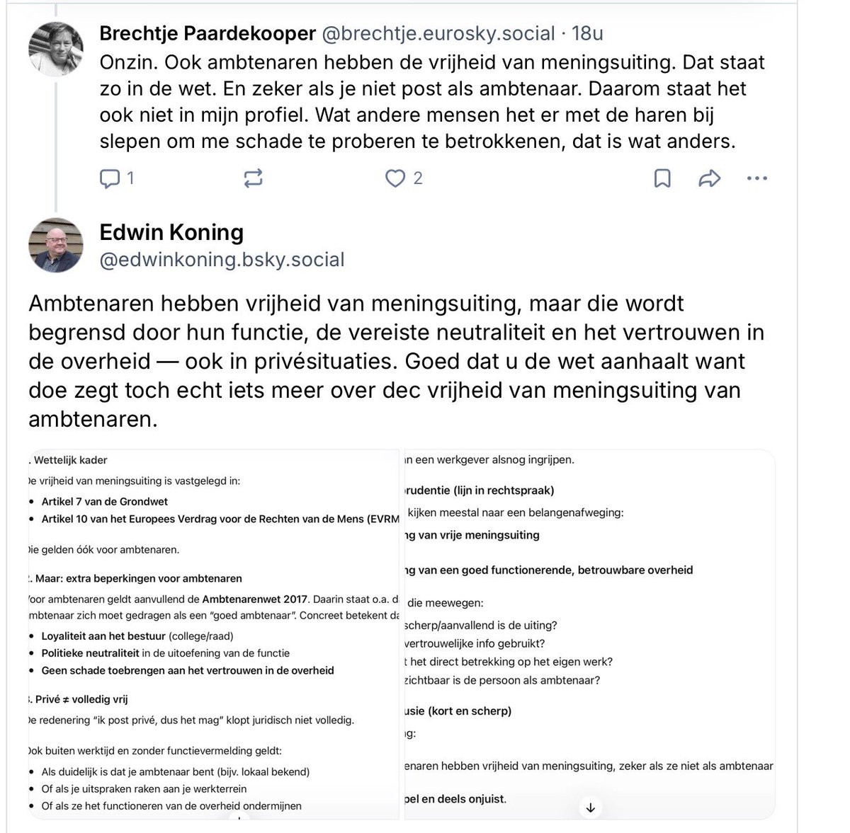 edwin_koning's tweet photo. Toen bleef het stil bij Brechtje de ambtenaar bij minsterie van buitenlandse zaken, wetenschappelijk bureau Pro, scribent Joop/Trouw.@ministerBZ dit is 1 van uw ambtenaren die boeren liever dood dan levend ziet en hiertoe zelfs oproept. En daarnaast de wet als ambtenaar niet kent https://t.co/QCiHzoXUUg