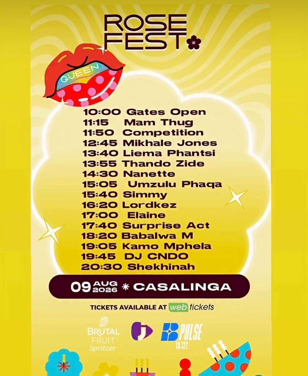 liemataghandler's tweet photo. What a busy weekend bafazi🫰🏽Today Liema will be performing at #RoseFest . Handler apologizes for releasing tags late 🥹🙏🏻

Lets run them up please 🌸

LIEMA THE PERFORMER
LIEMA AT ROSE FEST
LiemaPantsiXRoseFest
#LiemaPantsi https://t.co/Ro0oVFZdyi