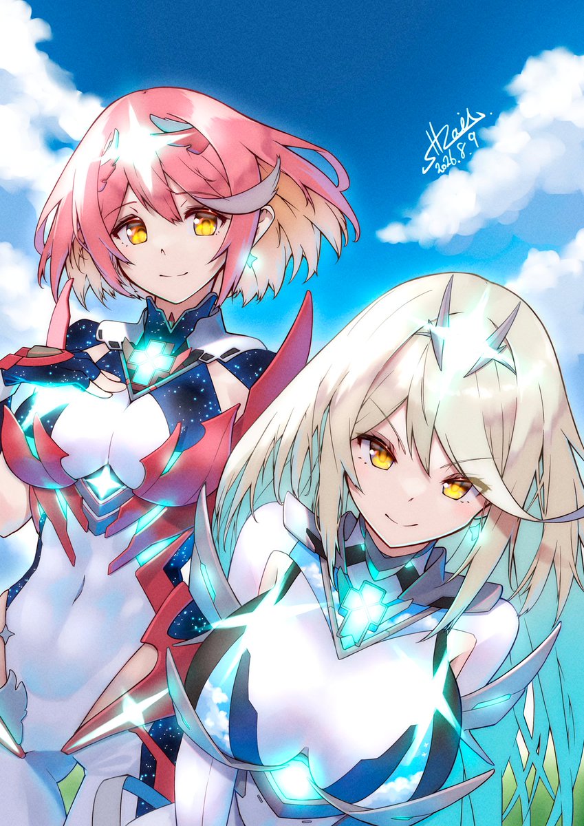 STR_Rail's tweet photo. ホムヒカ新衣装ver.！
やっぱりこの二人（？）は素晴らしいキャラやで～ https://t.co/m24tZK0E6t