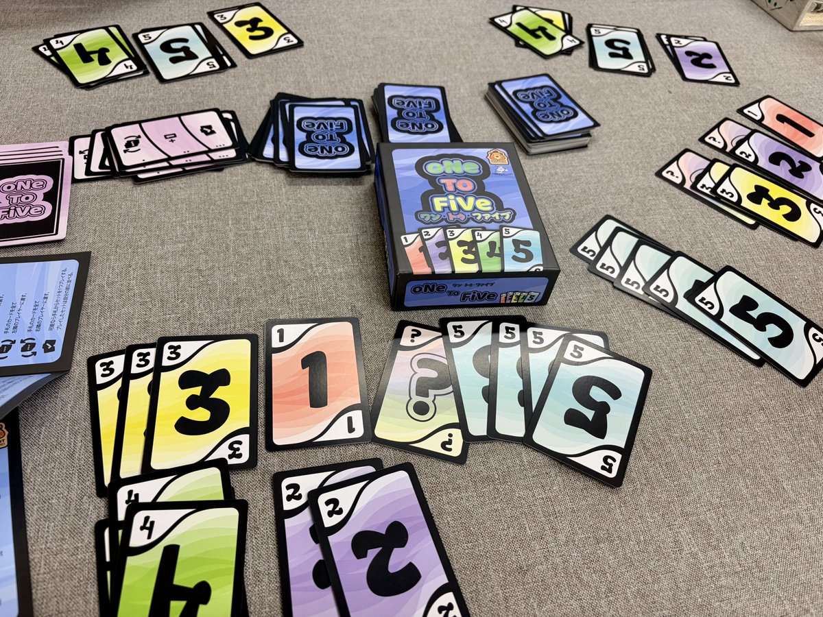 rike_bodoge's tweet photo. #OneToFive 🤩
運ゲーかもだけど、勝てると気持ちいいんですよね〜🤣
人がせっかく揃えたセットを全入れ替えでもらって出せちゃうとよだれもの🤤w
待ち時間もなく同時に進められるし、ボドゲしたことない人にもオススメしたいですね〜😁 https://t.co/xPoV4aYUP7