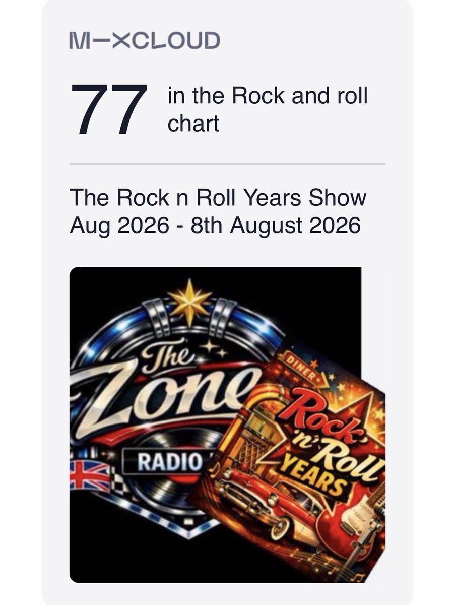 Wayneadderley's tweet photo. The Zone is charting in the global #rocknroll mixcloud chart. 

https://t.co/cDaAvYaSnq https://t.co/mpBBRKTXuJ