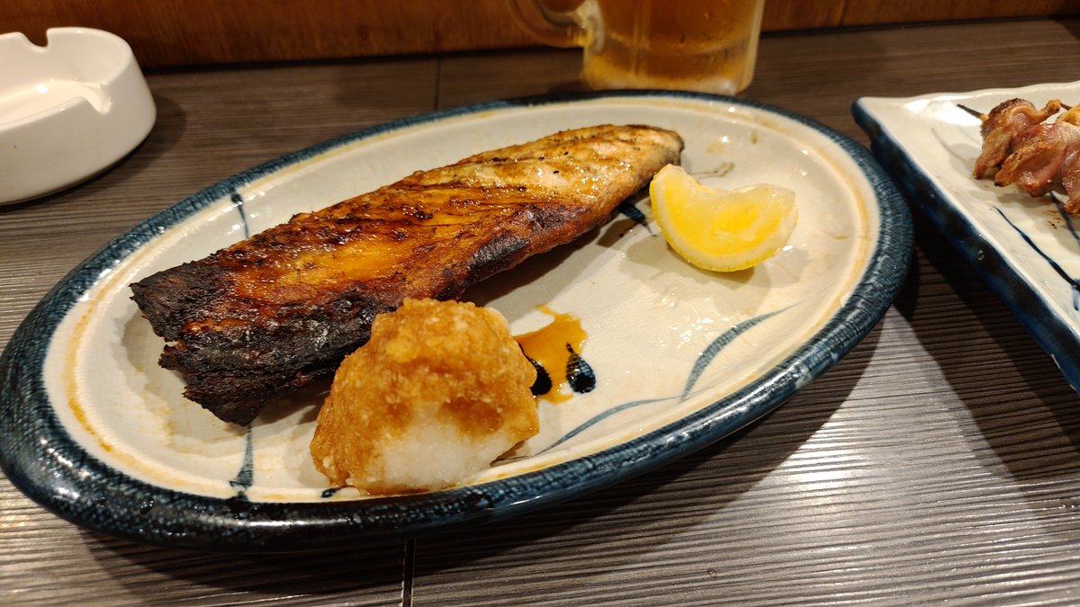 No2448_Raven's tweet photo. サバ焼きも着弾してニッコリです https://t.co/q5lYO91OEM