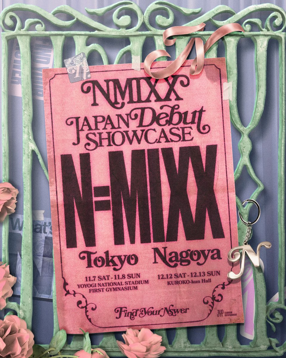 JYPJAPAN_NMIXX's tweet photo. °.˚⊹⁺‧┈┈┈┈┈┈┈┈┈┈┈┈┈‧⁺ ⊹˚.
𝐍𝐌𝐈𝐗𝐗 𝐉𝐀𝐏𝐀𝐍 𝐃𝐄𝐁𝐔𝐓 𝐒𝐇𝐎𝐖𝐂𝐀𝐒𝐄
　　　　　　“𝐍=𝐌𝐈𝐗𝐗”
　　　　　　開催決定！
°.˚⊹⁺‧┈┈┈┈┈┈┈┈┈┈┈┈┈‧⁺ ⊹˚.

🗓️2026年11月7日(土) ・8日(日)
📍東京・国⽴代々⽊競技場第⼀体育館

🗓️2026年12月12日(土)・13日(日)
📍愛知・クロコくんホール (旧 ⽇本ガイシホール) 
 
 🎫W会員最速先行受付
8月10日(月)18:00スタート！
詳細はこちら👀
🔗https://t.co/jzHQKzaxfm

#NMIXX #엔믹스
#NMIXX_JAPAN_DEBUT