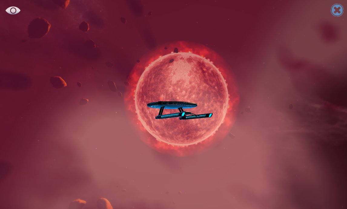 STTimelines's tweet photo. A burning star ahead. Asteroids all around. Just another day on the final frontier. 🖖

📸 Screenshot of the Week by Salthead https://t.co/W0NmY0Jo0F
