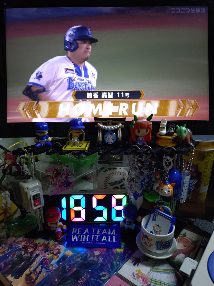 admrl_K's tweet photo. テイトクサンのAIBOしか勝たんのよ！4試合連続🌈🌈🌈🌈＼(^o^)／
#baystars https://t.co/SXGeO5JtFE