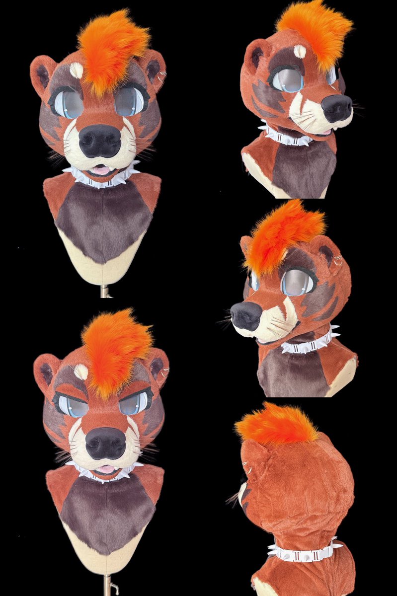 Sanqianer0's tweet photo. This otter fursuit head is available for sale.
Head height: 28cm, fits head circumference around 60cm.
Please send me a DM if you are interested!

#oc #furry #fursuit https://t.co/5zdXBWIrvF
