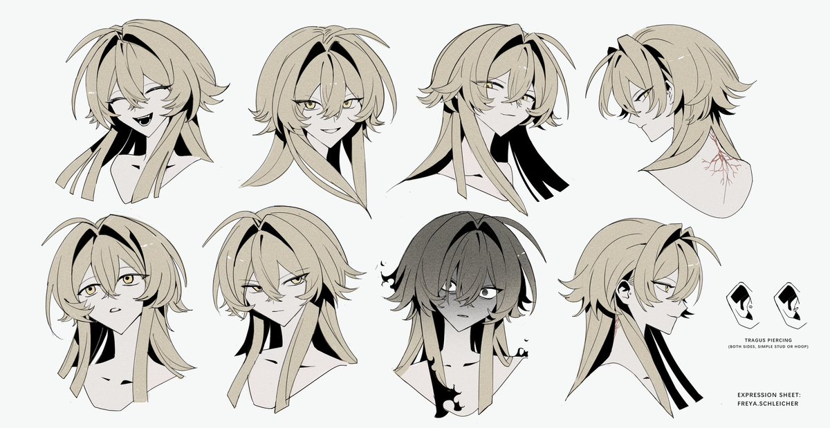 himemiyank's tweet photo. OC expression sheet https://t.co/tf3TnhO85a