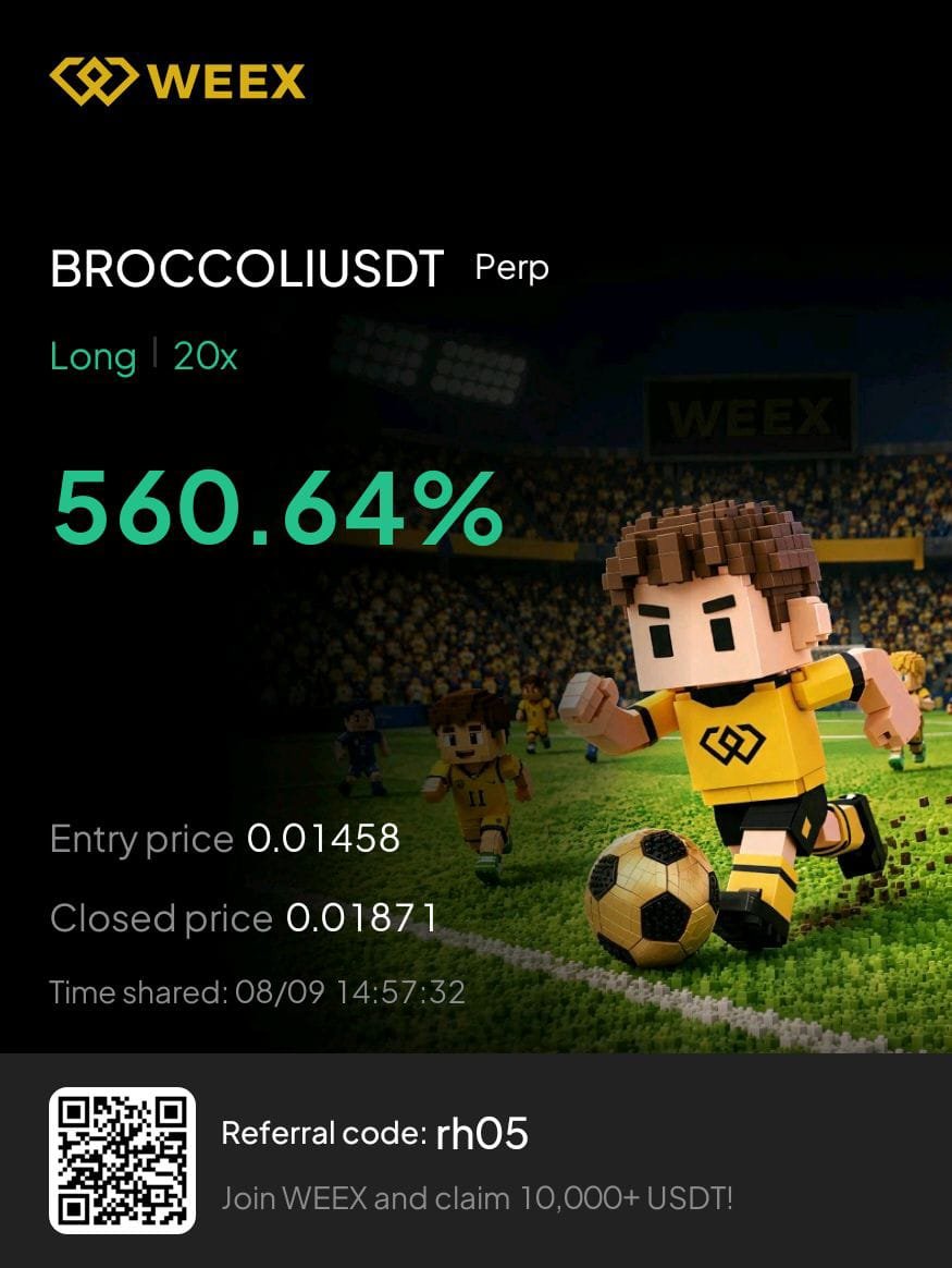 Apex_trader21's tweet photo. $BROCCOLI all target done. Captured 30% move.🚀

📌 I am also starting a challenge of converting $50 into $500 again From next week

So follow me and Join my TG VIP channel and how to join in VIP channel it is in pin post . It you want any guidance then DM me🔥 https://t.co/Is0Q1qYqd7