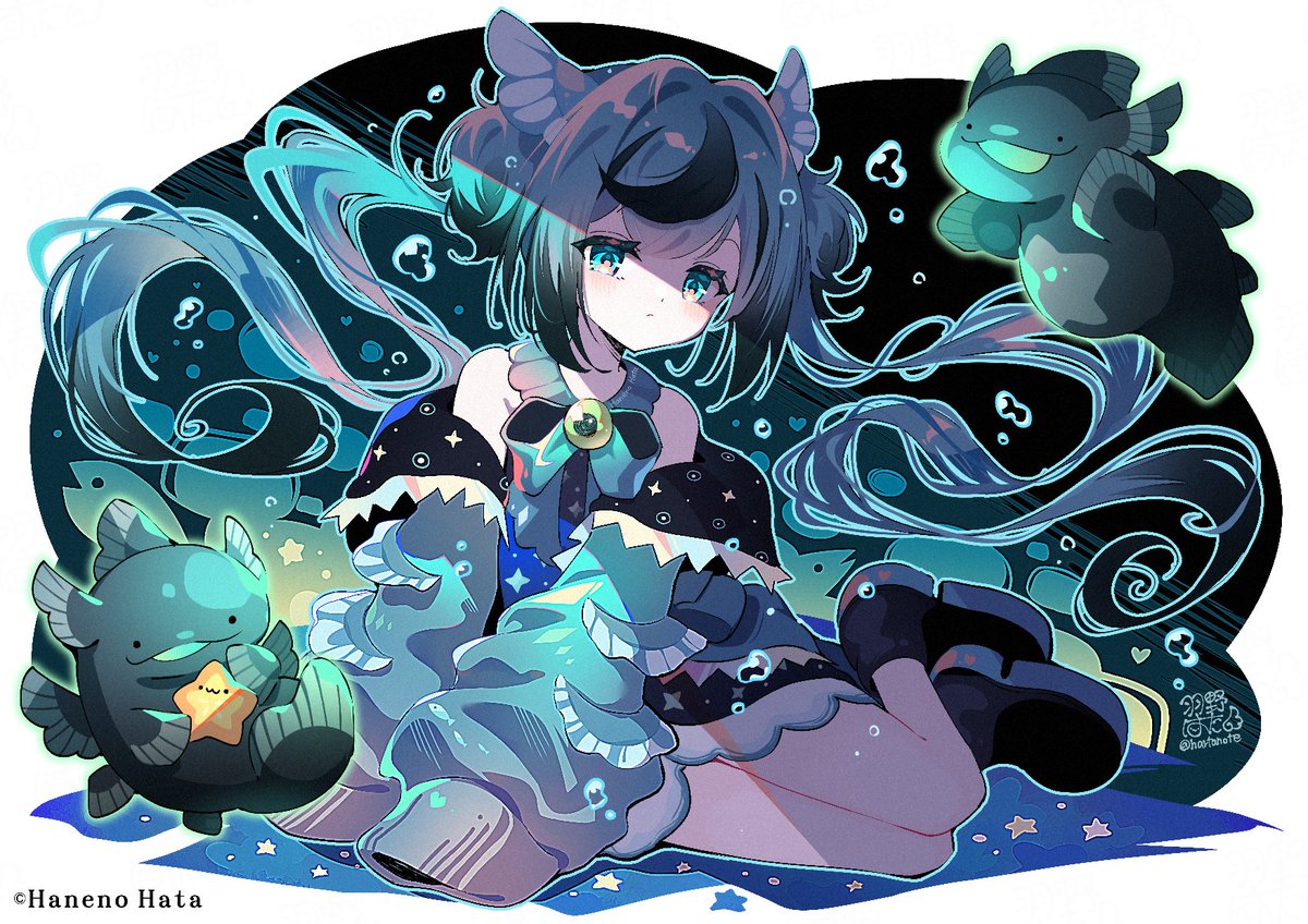 hartanote's tweet photo. •⩊•🎨 *.🪼深海姫シーラカンス🐟*.🎨•⩊• https://t.co/gl9gS5z43B