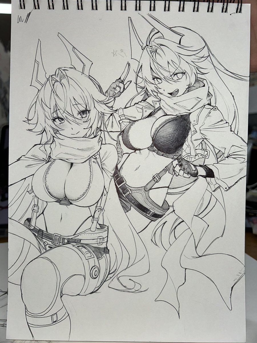 m_oroart's tweet photo. 최애로 드로잉 연습2🥰 #NIKKE #redhood https://t.co/G9BVXr0oLZ