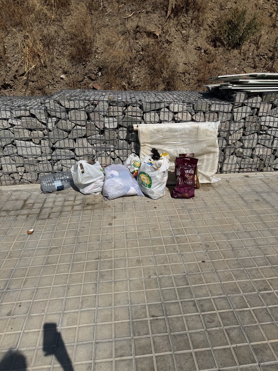 DeSaa22's tweet photo. Calle. La ubicación exacta es en la parada de bus anulada (Sants- escales). En esta caso los restos llevan desde el viernes a la noche y como pueden imaginarse con esta calor durante dos días empieza el olor a ser muy desagradable. https://t.co/v5xEG7yYrV
