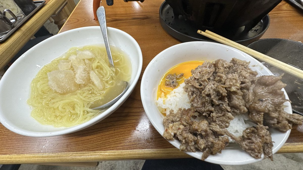 tatsukingr's tweet photo. ニンニクと山ワサビがある！
〆は飲めるジンギスカンと冷麺で
おいしーーーん！ https://t.co/CaVYPyCzJu