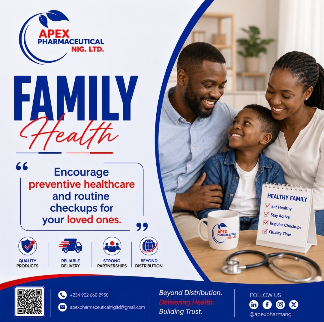 MujahidIsmaill's tweet photo. Family Health! 
Encourage preventive healthcare and routine checkups for your loved ones.
#happyweekend https://t.co/y98pq11FUi