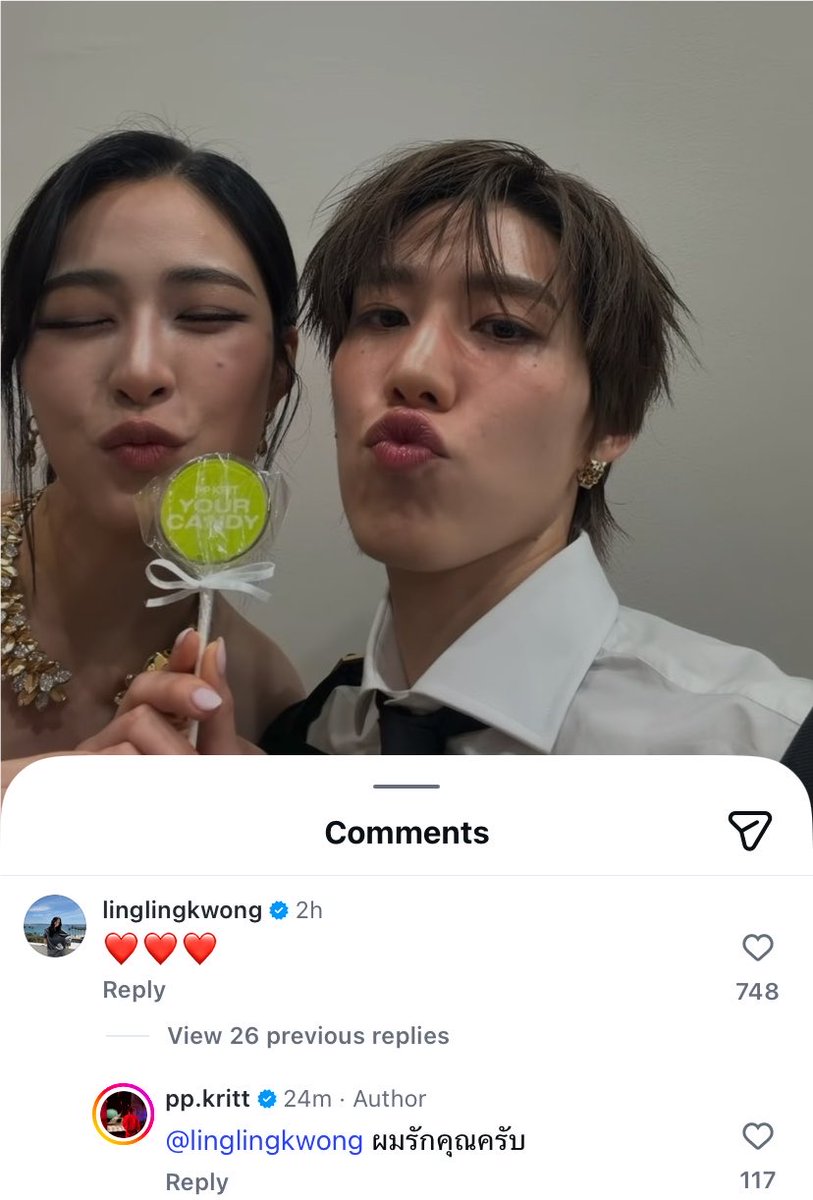 nongplaaaaa's tweet photo. หลิงหลิง คอง : “ ❤️❤️❤️ ”
พีพี ตอบ : “ ผมรักคุณครับ ”

เห้ย 555555555 เอ็นดู ถึงคิวพี่หลิงแล้วหรอคะ ชอบมาก ตำนานโดนแซวเสือผู้หญิง 5555555555 https://t.co/gQR3hpvVvZ