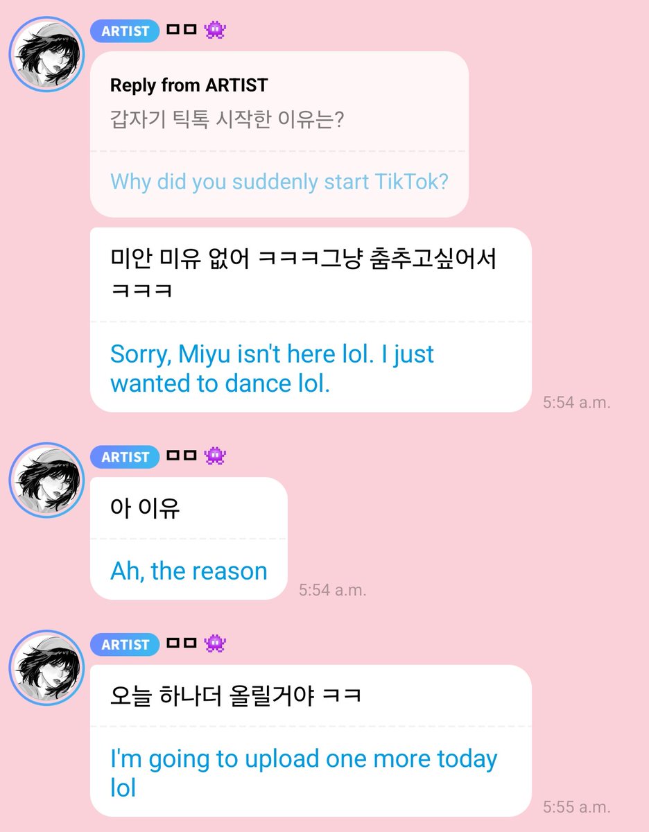 godmitzu's tweet photo. Momo said there's no specific reason she started a TikTok, she just wanted to dance. She's also gonna post one more TikTok today! https://t.co/hn2pl1sA7V