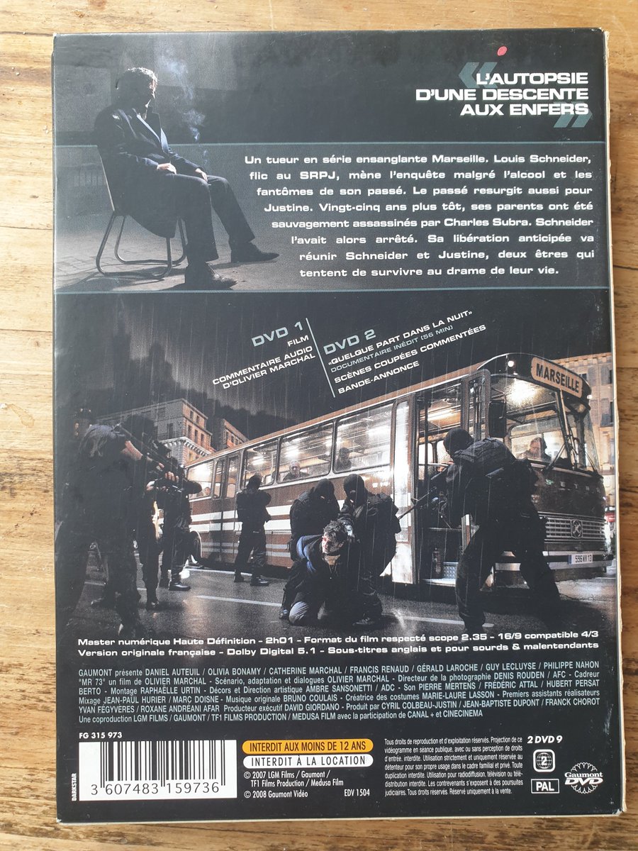 FrancisRenaud1's tweet photo. MR73 réalisé par Olivier Marchal. 
Je retrouve Daniel Auteuil et quasiment toute sa belle bande d'acteurs et son équipe pour ce film crépusculaire produit par Cyril Colbeau-Justin.

#MR73 #oliviermarchal #danielauteuil #cyrilcolbeaujustin https://t.co/RjQM4jNbeR