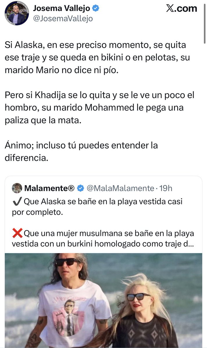 mejoreszasca's tweet photo. ZASCA!!!!!!!!!!!! de @JosemaVallejo a @MalaMalamente . Vía @GatoFurioso69 https://t.co/P7DvPlq2T5