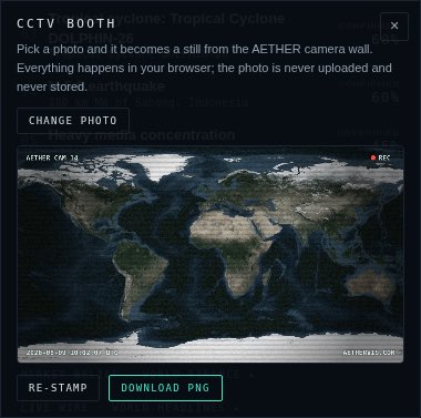 aether_pltr's tweet photo. added CCTV booth

upload your image with aether overlay to support the project

download image and post on x to support aether

your data will not be stored https://t.co/v6rbKADAVQ