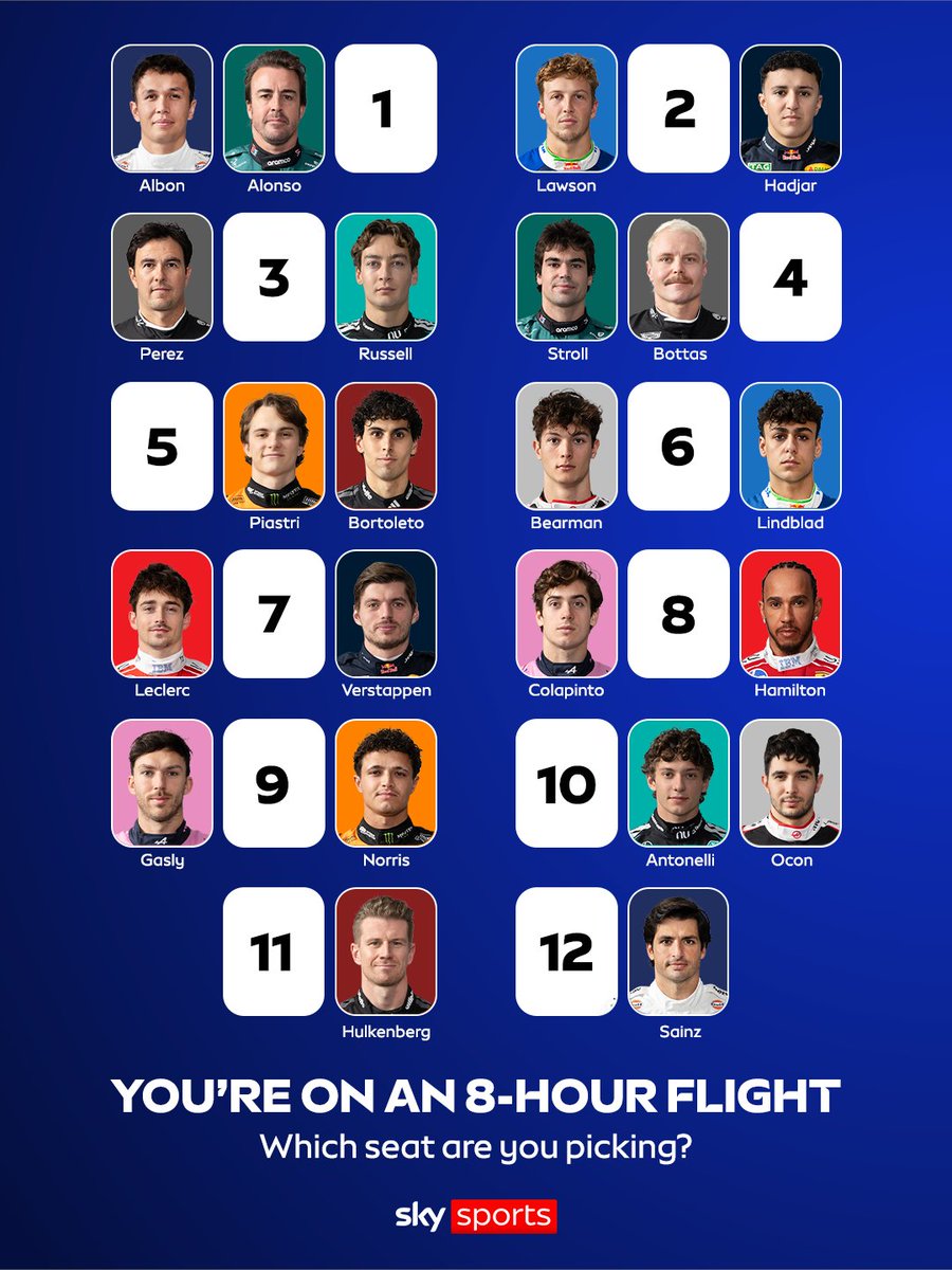 SkySportsF1's tweet photo. Where are you sitting? 👀 https://t.co/ysb6eNv5cU