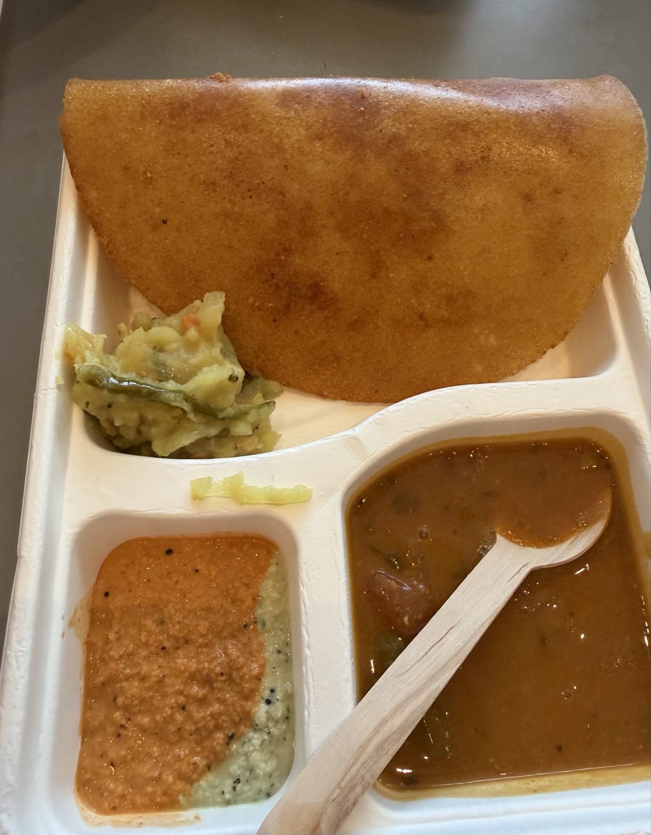 ValueWithPrem's tweet photo. I just discovered South Indians don’t even eat authentic dosa. They soak it in so much ghee it feels like eating a soggy bhakri.

Someone needs to take them to Ahmedabad so they can learn how their own dish is actually supposed to be made. https://t.co/e7f0PJjqtt