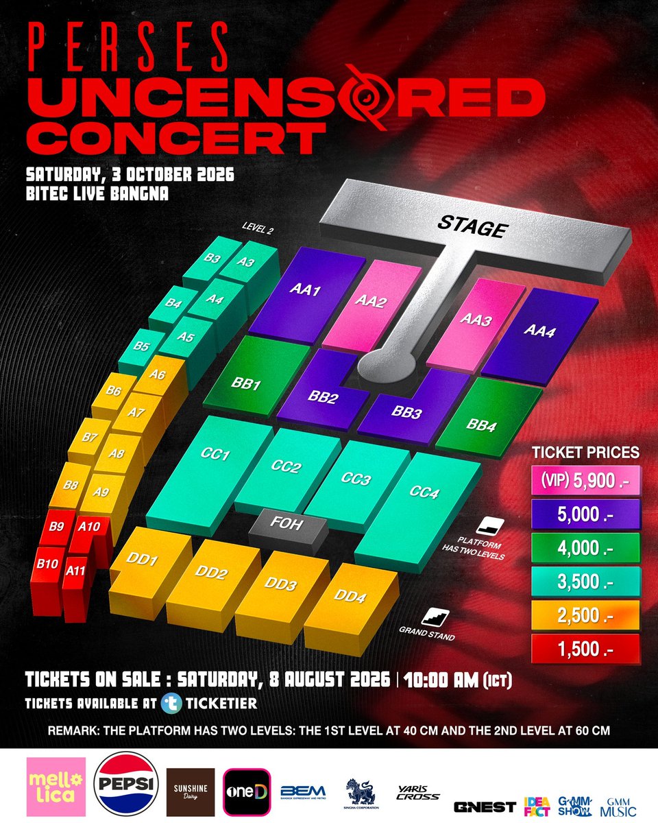 YourSmile_KN's tweet photo. ทุกคนกดบัตรไปดู #PERSES_TH กันเถอะ นี่เชื่อว่าคุ้มค่าบัตรทุกที่นั่งแน่นอน! 🥹 รีวิวมุมบัตรดอย2500โซนสีเหลืองๆหลังสุดในผังคอนเพอเซส จากโซนE1ของผังคอนจูม้าคที่เราเพิ่งไปมาค่ะ บัตรดอยก็จอยได้ ฮอลไม่ได้กว้างขนาดนั้นค่ะ เห็นชัดกว่าใกล้กว่า ธดด เมื่อปีที่แล้วอีก 🥰 #PERSES_UNCENSORED https://t.co/cP3yrMr0UQ