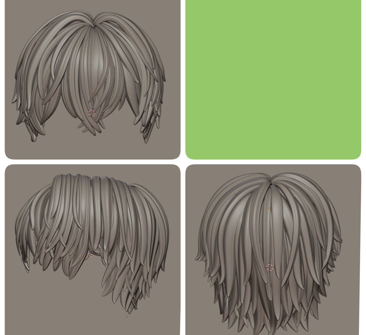 pofumaruchan's tweet photo. テスト印刷かけてるけど、印刷用のデータ、ちょっと失敗しちゃった…
襟足カクーンってなってるのが印刷される

まぁ、サイズ感とか、直した前髪の雰囲気が分かればいい！ https://t.co/b0LGJkUojI