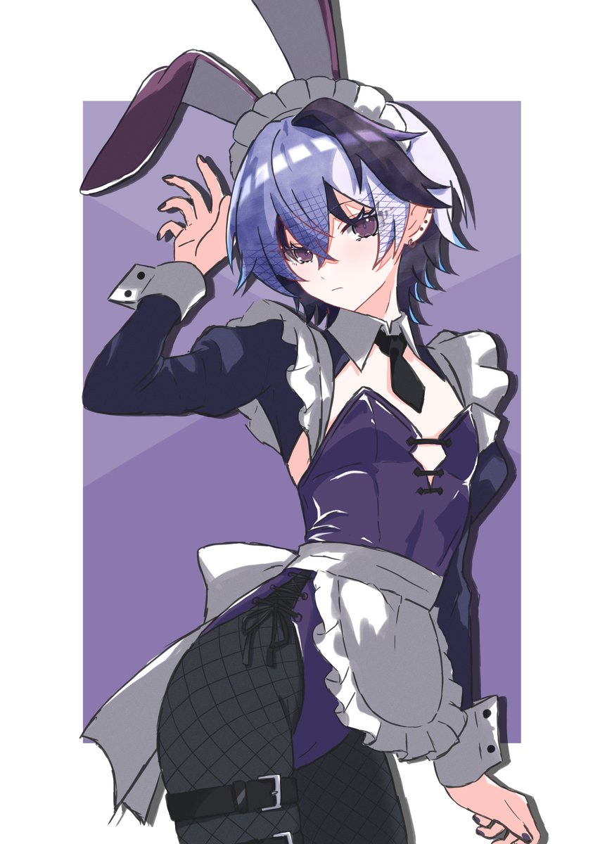 Noire6959's tweet photo. バニーメイドふらわ https://t.co/R8hDge4aKT