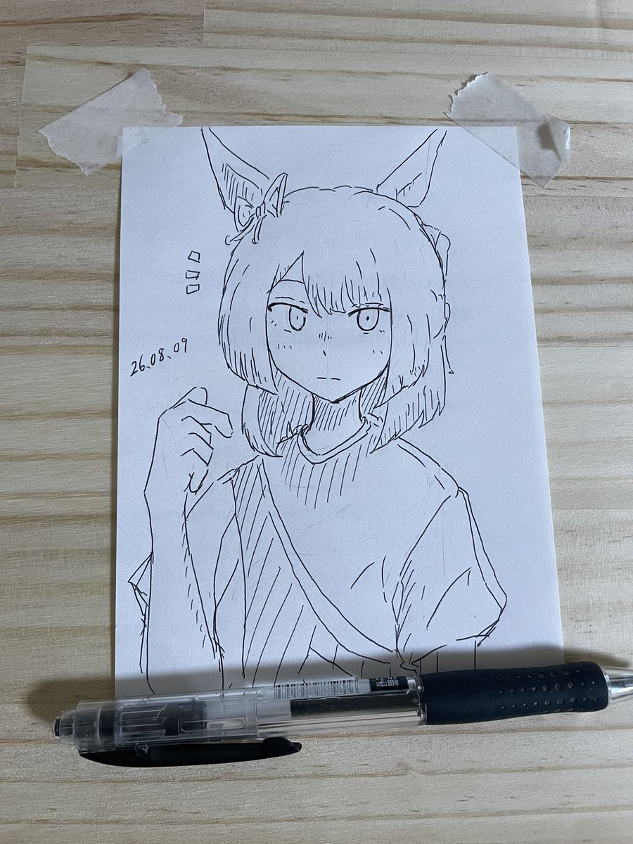 sXPwze4u3POdZMr's tweet photo. ボールペン難しくないですか https://t.co/3vTbIjnHRe