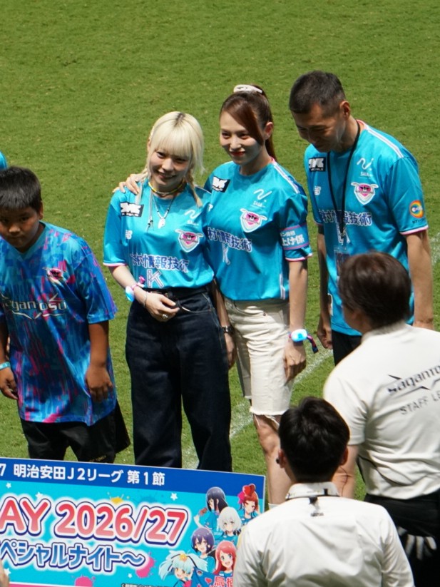 mannendes's tweet photo. 熱い応援📣盛り上げ係ありがとうございました😊✨️またスタジアムに来てください！
#田野アサミ
#本渡楓 
#ゾンビランドサガ
#サガン鳥栖 https://t.co/48J0fNASUH