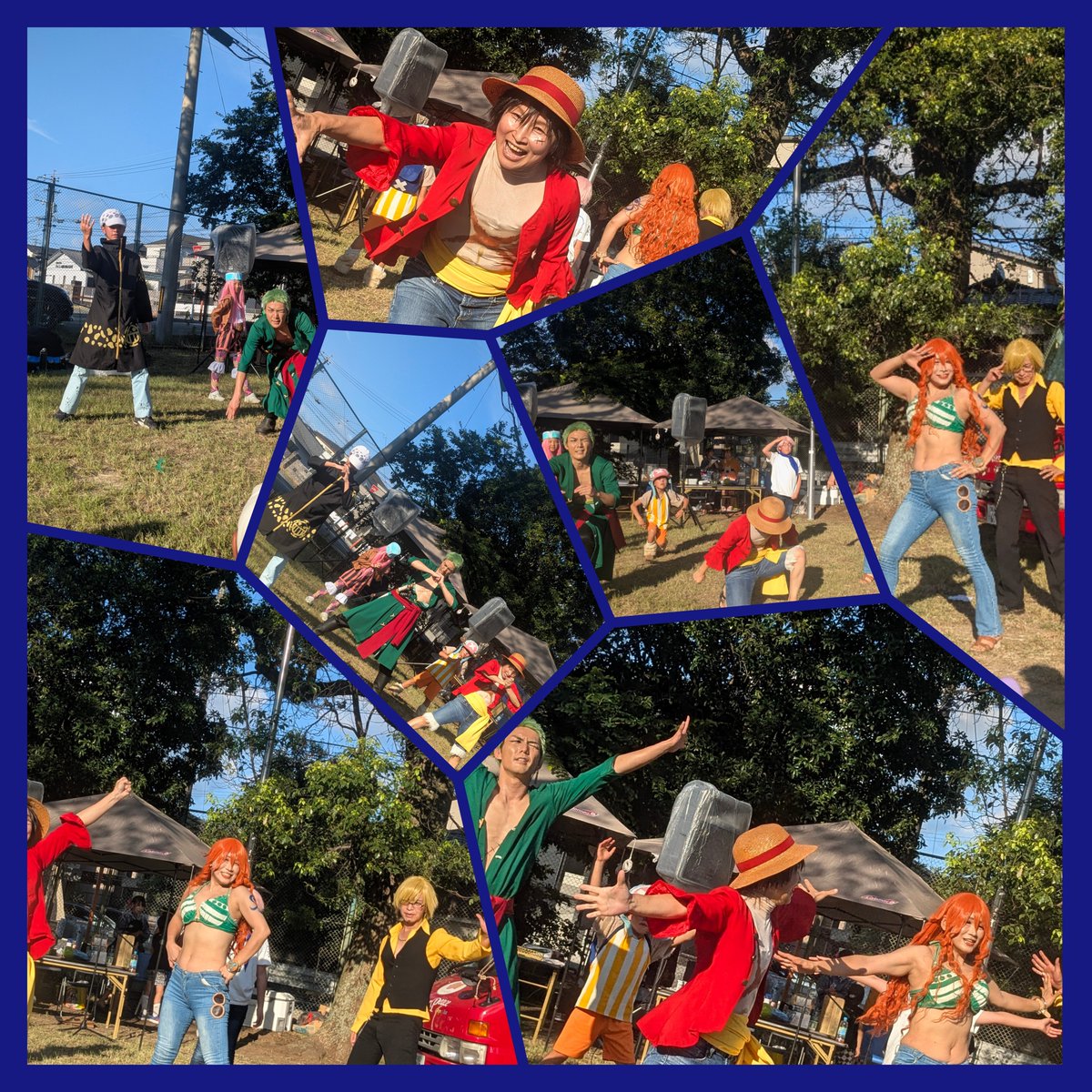 gradan12world's tweet photo. #西原4町内夏祭り 行ってきました！
暑い中子供達が元気元気！で、#ぐらだん メンバーも元気パワー貰いながら踊りました！✨

以外動画です↓
https://t.co/AS0vpMijzu

#ワンピース #踊ってみた https://t.co/HufVUQ6HOL