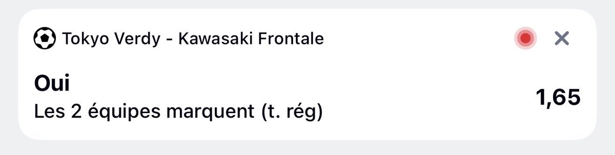 Franklin_prono's tweet photo. 🐢 Bet du 09/08

Bookmaker : Betclic 

🇯🇵 ~ BTTS Verdy -Kawasaki 📈 1,65

#TeamParieur https://t.co/Bpg9EA8b9l