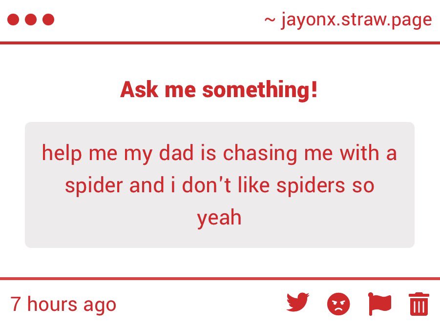 MikansNum1Fan's tweet photo. Personally if this was my father he wouldn’t see the next day.

I’m terrified of spiders https://t.co/Gq0zKHUst6