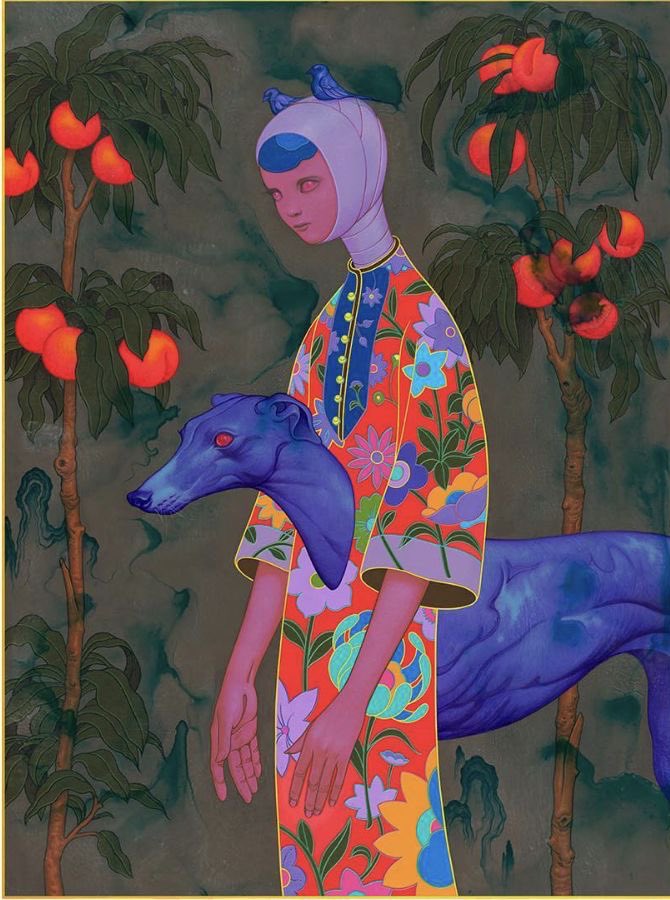 pmamtraveller's tweet photo. Hound II, by artist James Jean https://t.co/eIEf9yFBo8