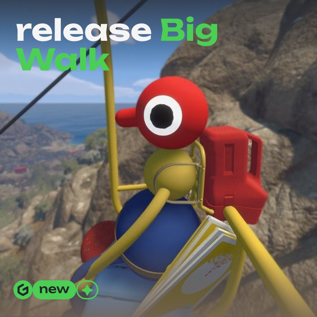 gengine_b2b's tweet photo. One of the best co-op games of the year is here

Jump into Big Walk with your friends and find yourselves stranded on a deserted island

There’s no map, markers, or GPS — and to reach your teammates, you’ll have to use a walkie-talkie, megaphone, and other tools 
#BigWalk https://t.co/xX4GBAKVh7