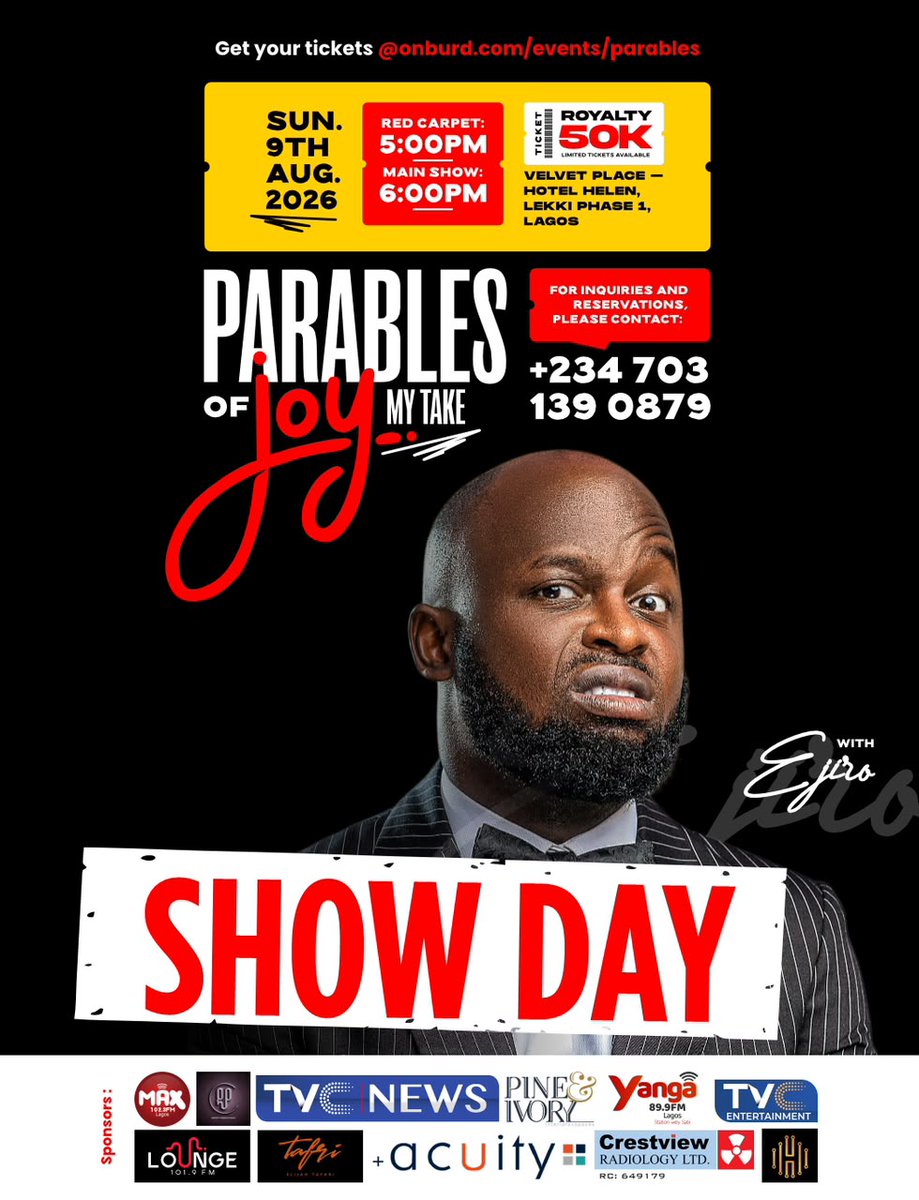 BossTapha's tweet photo. @NigeriaStories The day is finally here! 🙌🏽🔥🔥

📍 Venue: Hotel Helen
36 Omorinre Johnson Street, Lekki Phase 1

Looking forward to seeing you all shortly! 🔥🔥🔥👍🏼
And you can still but ticket 🎟 https://t.co/IGi535w6yH https://t.co/KZgrvOLUtg