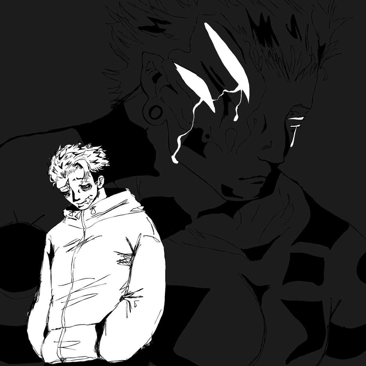 SeberianYazva's tweet photo. Day 4 (late)
Free day
- Yuji misses Sukuna ಥ_ಥ
#sukuita #skitweek @SkitWeek https://t.co/8RxLTe8ZHl